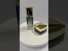 사각 유리 로션 병 투명 플라스틱 캡 포함 선택적 용량