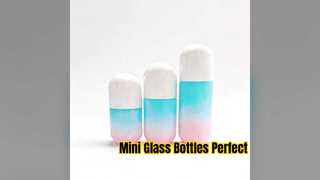 공장 직매 15ml 소형 20ml 30ml 편평한 타원형 로션 유리병 정유 병