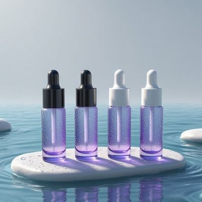 친환경 10ml 원형 아이 크림 드로퍼 병 - 맞춤형 로고가 있는 아이 케어용 샘플 에센스 오일 병