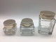 작은 스퀘어 안경 크림은 금속성 캡으로 인쇄하는 전기 도금물을 진동시킵니다
