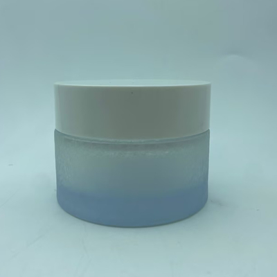 화장품 용기 100ml 얼음 꽃 스프레이 코팅 흰색 캡 크림 용기 용기 피부 관리 포장 OEM