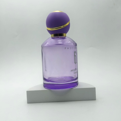 100ml 보라색 둥근 모양의 향수 병