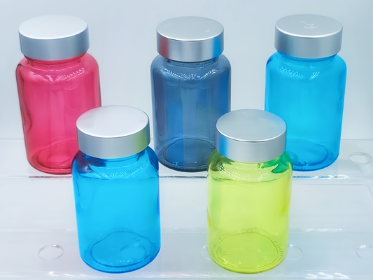 100ml 유리 캡슐 병 헤어 보충제 병 둥근 캡슐 유리 아이 세럼 및 페이셜 세럼용 OEM