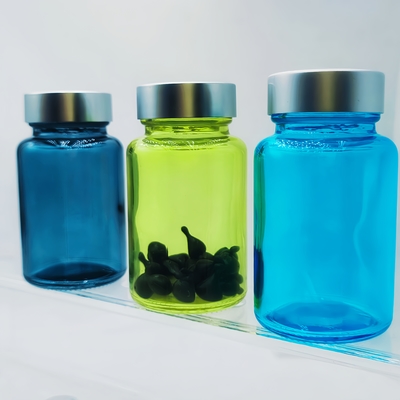 100ml 유리 캡슐 병 헤어 보충제 병 둥근 캡슐 유리 아이 세럼 및 페이셜 세럼용 OEM