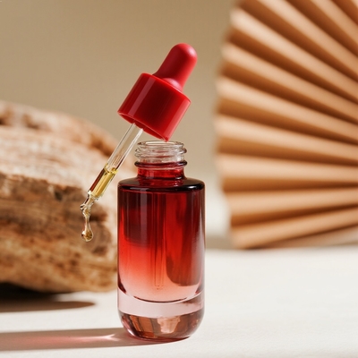 피부 관리를 위한 30ml 세럼 병 - 방울이 있는 에센셜 페이스 오일 유리 병