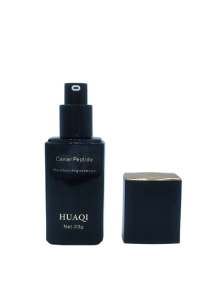 맞춤형 로고 인쇄 캡이 있는 화장품용 도매 럭셔리 30ml 사각 메이크업 프라이머 세럼 펌프 병
