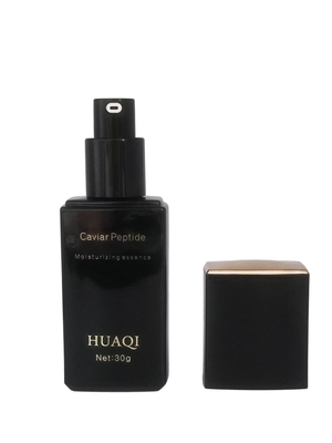 맞춤형 로고 인쇄 캡이 있는 화장품용 도매 럭셔리 30ml 사각 메이크업 프라이머 세럼 펌프 병