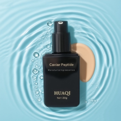 맞춤형 로고 인쇄 캡이 있는 화장품용 도매 럭셔리 30ml 사각 메이크업 프라이머 세럼 펌프 병