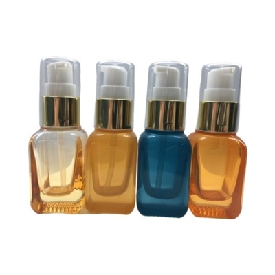 로션과 혈청을 위한 SGS ISO MSDS 주황색 파랑 20ml 유리제 펌프 병