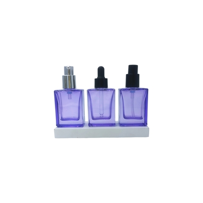 맞춤형 30ml 사각 유리 아이 세럼 병 (화장품 세럼용 드로퍼 포함) - 재활용 가능