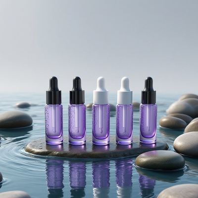 친환경 10ml 원형 아이 크림 드로퍼 병 - 맞춤형 로고가 있는 아이 케어용 샘플 에센스 오일 병