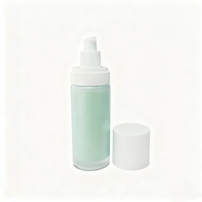 Factory Direct Sale 15ml 30ml 50ml Airless Glass Bottles Refillable Packaging with PP and PCR Environmentally Packaging