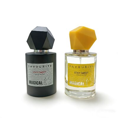 빈 50ml & 100ml 향수 병 세트, 럭셔리 유리 향수 용기, 원자화 스프레이 펌프, 매트 / 반짝이는 마무리