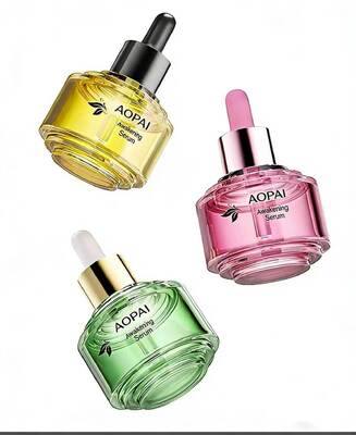 럭셔리 투톤 30ml 유리 스포이드 병 스킨케어 에센스 오일 병을 위한 새로운 세련된 스텝업 디자인