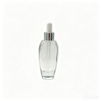 피부 관리 세럼 크림 페이스 크림용 알루미늄 스프레이 헤드 및 유화 펌프가 있는 그라데이션 30ml 유리 로션 병